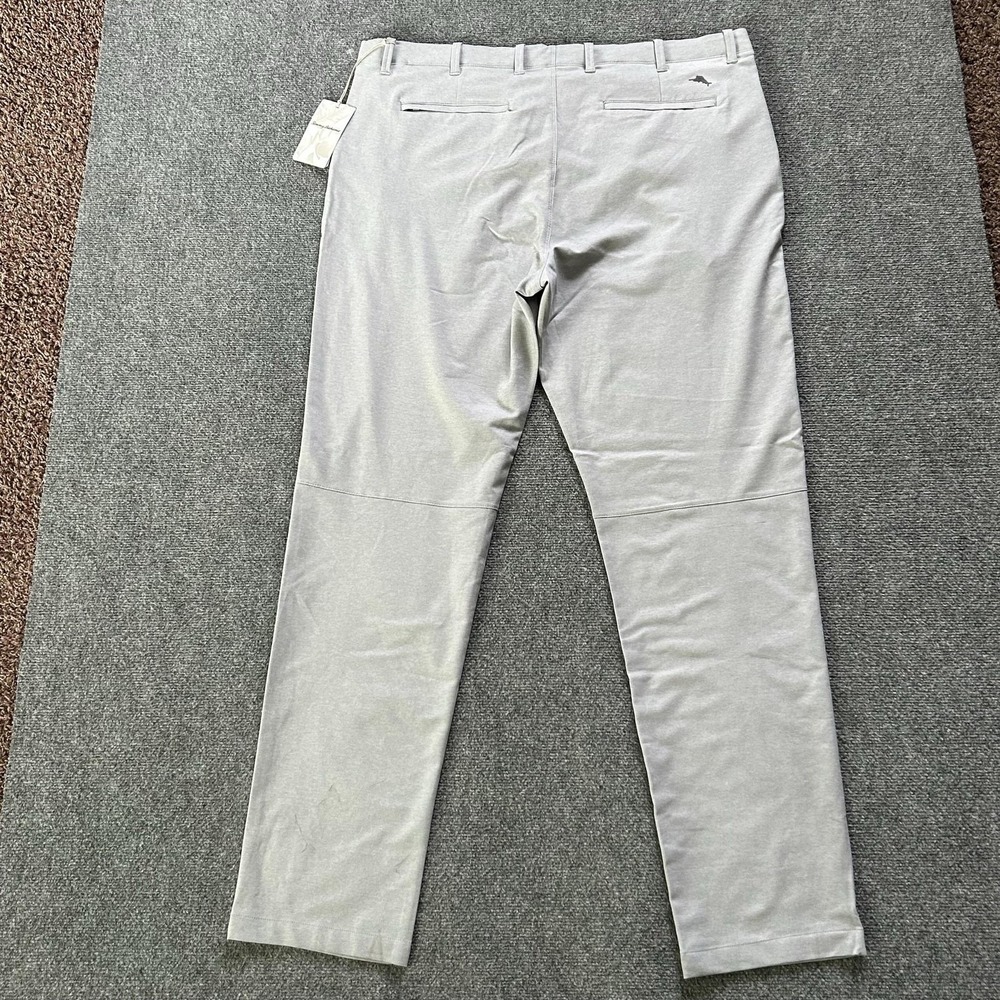 Tommy Bahama Pants Mens 42x36 Gray IslandZone Chino Stretch‎ Golf Casual